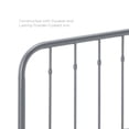 thumbnail image 4 of Modway Lennon Tête de Lit Réglable Moderne Style Ferme en Métal, Format Double, Gris, 4 of 7