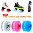 thumbnail image 3 of Labymos 8pcs Skateboard Wheels LED Light Up Replacement Wheels Longboard Wheel Set 78A PU Cushion Wheel for Long Board Double Row Skating and Skateboard Accessories, 3 of 6