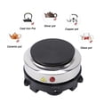 thumbnail image 3 of Small Electric Hot Plate, 500W Stainless Steel 6 Speed Temperature Adjustable Burner with ABS Compact Size for Home Office Camping, 3 of 7