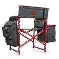 thumbnail image 2 of Picnic Time 807-00-600-454-0 University of Oklahoma Sooners Chaise Fusion à Impression Numérique, Gris Foncé et Rouge, 2 of 4