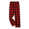 thumbnail image 3 of LUXUR Ladies Elastic Waist Trousers Comfy Home Lounge Pant Red Child 8-9Y, 3 of 8