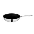 thumbnail image 1 of Hitech-peek Triply Stainless Steel Sautepan Or Deep Frypan With Steel Lid 24 Cm, 2 Liters | Non Stick Performance Coating, Induction Bottom, Gas Ready, Metal Spatula Friendly, 1 of 4