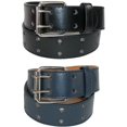 thumbnail image 1 of CTM® Kid's Leather Two Hole Jean Belt (Pack of 2 Colors), 1 of 3