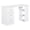 White, variant on HOMCOM Computer Desk with 3-Tier Storage Shelves, Home Office Desk, White
