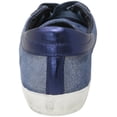 thumbnail image 3 of Philippe Model Espadrilles en Cuir Bleu Pailleté à la Cheville pour Femmes Paris L D Mixage - 7M, 3 of 3