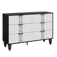thumbnail image 4 of Commode Moderne en Bois à 6 Tiroirs avec Motif Vintage, Commode avec Tiroirs Profonds pour Chambre, Salon et Entrée,, 4 of 10
