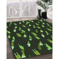 thumbnail image 3 of Ahgly Company Tapis d'Intérieur Rond Lavable en Machine Gris Minuit Transitionnel, 7 Pieds Rond, 3 of 7