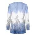 thumbnail image 5 of 2023 Chandail de Mode pour Femmes Rabais de 50 % Liquidation Hauts pour Femmes Automne Manches Longues Chandail Ample Chemise Chic Décontractée Chandails à Col Rond pour Dames, 5 of 5