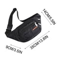 thumbnail image 3 of TopLLC Sac Banane de Sport en Toile pour Homme, Mode Décontractée, Grande Capacité de Rangement, 3 of 4