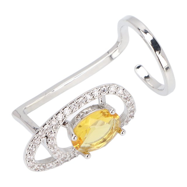 Adjustable Fingernailwith Rhinestones, Beautiful Finger Decoration Jewelry for Dance Parties, Weddings, and More