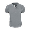 thumbnail image 4 of Wancir Chemises pour Hommes Liquidation Vente Mode Homme Chandail Décontracté Uni Manches Longues Col Rond Blouses, 4 of 5