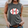 thumbnail image 1 of EQWLJWE Femmes Sans Manches Tops Summer Débardeur Tops for Women Mode Femmes Summer Col Rond Imprimé Décontracté Débardeur Chemisier, 1 of 4
