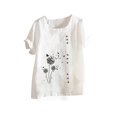 thumbnail image 2 of Babysbule Hauts pour Femmes Liquidation Mode Femmes Été Ample Imprimé T-Shirt à Col Rond Manches Courtes Blouse Décontractée Hauts, 2 of 3