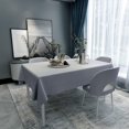 thumbnail image 2 of ORUYROP PVC Tablecloth, 60 x 102 inch, Gray, Rectangle, 100% Waterproof, Oil-Proof, Table Cover, 2 of 7