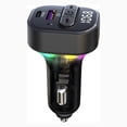 thumbnail image 2 of Dvkptbk Vehicle Player Car Bluetooth Mp3 Player Bluetooth Receiver Fm Transmitter Lighter Type Fast Charger Car Charger Car Accessories, 2 of 9