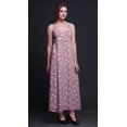 thumbnail image 3 of Bimba Robe Longue Chic Imprimée pour Femmes avec Oiseaux, Style Bohème, Maxi d'Été, Tenue de Plage - Très Petit, 3 of 5