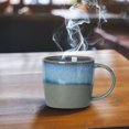 thumbnail image 2 of Coffee Cups Ceramic, Ceramic Gradient Coffee Mug for Home Use, 9x9.5cm, Insulating Wide Mouth Tea Cup, Ceramic Coffee Mug, 2 of 5