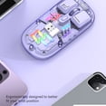thumbnail image 2 of Graflsoa Souris Sans Fil Transparente à Double Mode H118 avec Éclairage RVB, 2,4 G+Bluetooth, 1600 Dpi Réglable, Couverture Magnétique, Charge USB‐C, Batterie 400 mAh, Commutateur Silencieux, 11 Modes d'Éclairage,, 2 of 7