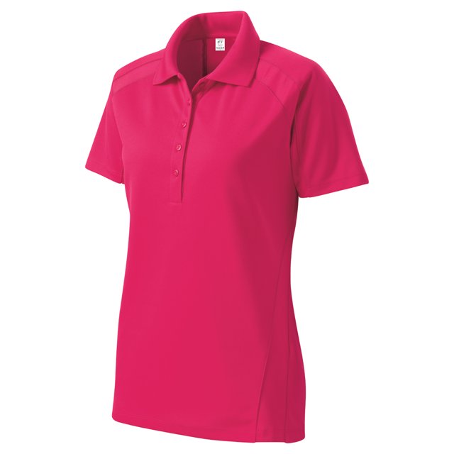 Gravity Threads Womens Pro Polo T-Shirt - Pink Raspberry - Large