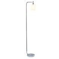 thumbnail image 2 of All the rages LF2009-CHR Simple Designs Modern Iron Lantern Floor Lamp with Glass Shade, Chrome, 2 of 5