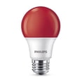 thumbnail image 3 of Philips ampoules LED 60W A19 E26 8W à filament A, rouge, 3 of 4