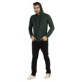 thumbnail image 2 of Inkmeso Solid Winter Hooded Sweatshirt For Mens Long Sleeve Drawstring Pullover Hoodie, 2 of 7