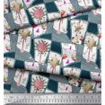 thumbnail image 3 of Soimoi Poly Georgette Fabric Leaves & Flower Floral Decor Fabric Printed Yard 42 Inch Wide, 3 of 3