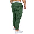 thumbnail image 3 of Innerwin Bottoms Elastic Waist Mens Trousers Sport With Multi-pockets Plain Pants Navy Blue L, 3 of 6