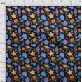thumbnail image 4 of oneOone Polyester Spandex Black Fabric Beach Sewing Craft Projects Fabric Prints By Yard 56 Inch Wide, 4 of 4