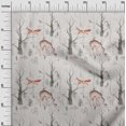 thumbnail image 3 of oneOone Cotton Flex Orange Fabric Deer Craft Projects Decor Fabric Printed By The Yard 40 Inch Wide, 3 of 5