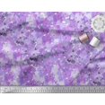 thumbnail image 2 of Soimoi Modal Satin Fabric Flower Watercolor Print Sewing Fabric Yard 42 Inch Wide, 2 of 3