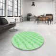 thumbnail image 4 of Ahgly Company Machine Washable Indoor Rectangle Transitional Green Area Rugs, 7' x 10', 4 of 7