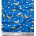 thumbnail image 1 of Soimoi polyester Crepe Fabric Leaves,Cinnamon & Snail Insects Print Fabric by the Yard 52 Inch Wide, 1 of 3
