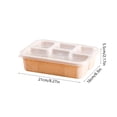 thumbnail image 3 of UsTZtai under $5 4-Compartment Snack Box, Plastic Food Storage Container with Lid, Kids Lunch Box for School Picnic, 3 of 6