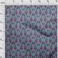 thumbnail image 2 of oneOone Viscose Jersey Fabric Argyle Style Ikat Print Fabric BTY 60 Inch Wide, 2 of 5