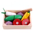 thumbnail image 1 of Cutting Fruit Joy Wooden Magic Tape Vegetable Pretend Play Kitchen Set For Boys And, 1 of 5