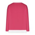 thumbnail image 5 of Timegard Hauts pour Femmes à Épaules Tombantes, Col Ras du Cou, Chandail Ample, Hauts d'Automne Décontractés à Manches Longues, Blouse Confortable, 5 of 5