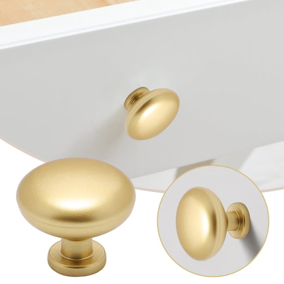 Woodworking Tools Cabinet Hardware Bronze Alloy Knobs for Drawers and Cabinets in Satin Brass Finish Center Hole Mount Modern Kitchen and Bedroom Pulls