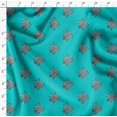 thumbnail image 4 of Soimoi Rayon Fabric Leaves Block Decor Fabric Printed Yard 42 Inch Wide, 4 of 5