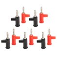 thumbnail image 1 of 4mm Banana Plug, 10pcs Stackable Banana Plug 4mm/0.2in Solderless Brass Standard Size Stackable Banana Connector for Security Accessories, 1 of 9