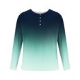 thumbnail image 4 of AherBiu Plus Size Mens Long Sleeve Shirts Stretch Athletic Button Shirt Lightweight Comfy Fall Gradient Sports Shirts, 4 of 4