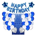 thumbnail image 1 of Balloon Set Birthday Color Balloon Paper Hanging Banner Foil Wedding Party Decoration Supplies, 1 of 10