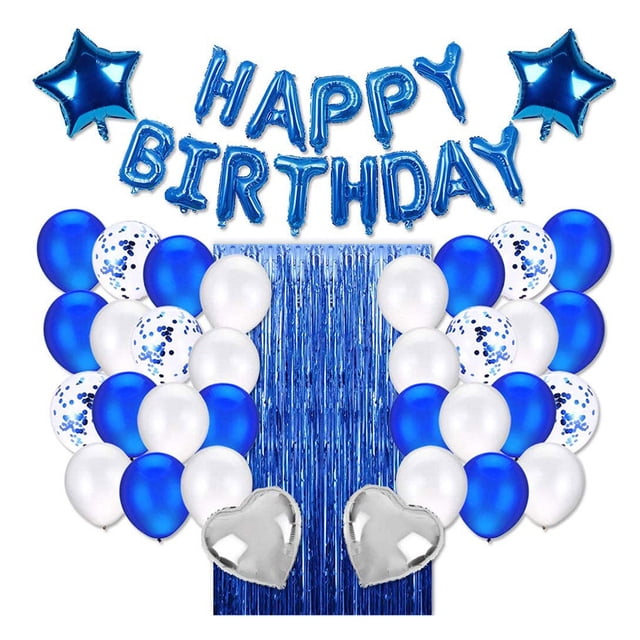 Balloon Set Birthday Color Balloon Paper Hanging Banner Foil Wedding Party Decoration Supplies