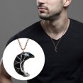 thumbnail image 4 of Jusqu'à 65 % de Réduction sur les Colliers SMihono pour Femmes Collier de Sécurité Lune Longue Durée Collier en Argent à la Mode, 4 of 6
