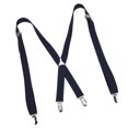 thumbnail image 2 of Mens Dress Suspenders, Wide Applicability Mens Suspenders Safe Durable Simple Design Approx 1x41.3in  For Work For Wedding For Outdoor Navy Blue, 2 of 8