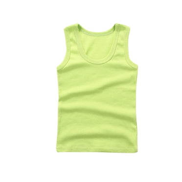 FAIWAD Toddler Boys Girls Tank Tops Unisex Summer Cotton T-Shirts Sleeveless Athletic Undershirts Vest Kids Plain Cami