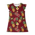 thumbnail image 4 of RXIRUCGD 2025 Vêtements d'Été pour Enfants Robe d'Été à Manches à Volants pour Filles 4-14T, 4 of 7
