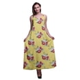 thumbnail image 1 of Bimba Robe Longue Décontractée en Rayonne à Fleurs pour Femme à Bretelles Spaghetti, Maxi d'Été, Robe Soleil - Xxx-Grand, 1 of 5