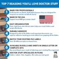 thumbnail image 4 of Doctor Stuff - File Folder Labels, Alphabet Letter P, Barkley/Sycom FABKM - BRAM Series Compatible Alpha Stickers, Yellow, 1" x 1-1/2", 500/Roll, 4 of 4