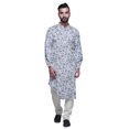 thumbnail image 1 of Atasi Kurta Traditionnel en Rayonne Imprimée à Col Mandarin pour Hommes Chemise Décontractée, 1 of 6